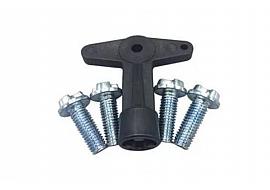 Wheel Centre Cap Screws Bolts With Key