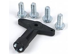 Wheel Centre Cap Screws Bolts With Key